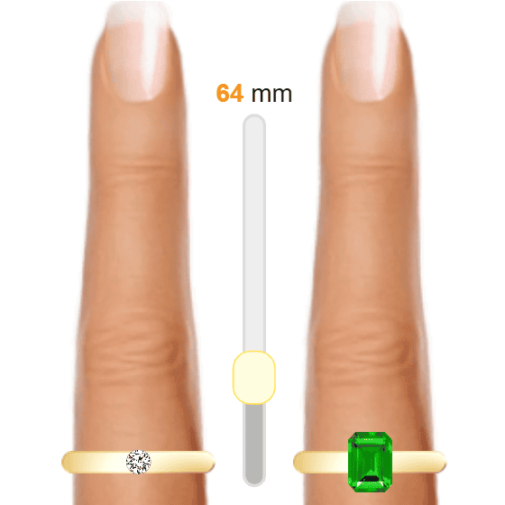 White 0.1ct round-cut Diamond vs Green 1ct emerald-cut Emerald
