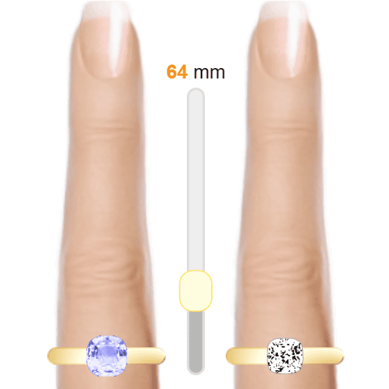Light Blue 1ct cushion-cut Aquamarine vs White 1ct cushion-cut Diamond