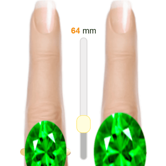 Green 20ct oval-cut Emerald vs Green 40ct oval-cut Emerald
