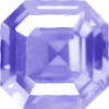 Actual size of 15ct Quartz (asscher cut, 15.16&times;15.16mm, Light Blue color)
