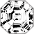 Actual size of 1ct Moissanite (asscher cut, 5.73&times;5.73mm, White color)