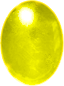 Actual size of 5ct Zircon (cabochon cut, 11.13&times;7.42mm, Yellow color)