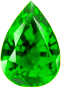 Actual size of 4.71ct Emerald (pear cut, 15.87&times;9.56mm, Green color)