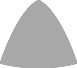 Face-up size outline for 1ct Sapphire (7.03&times;7.03mm, trillion cut)